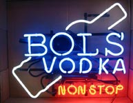 Bols világító tábla húzott neon